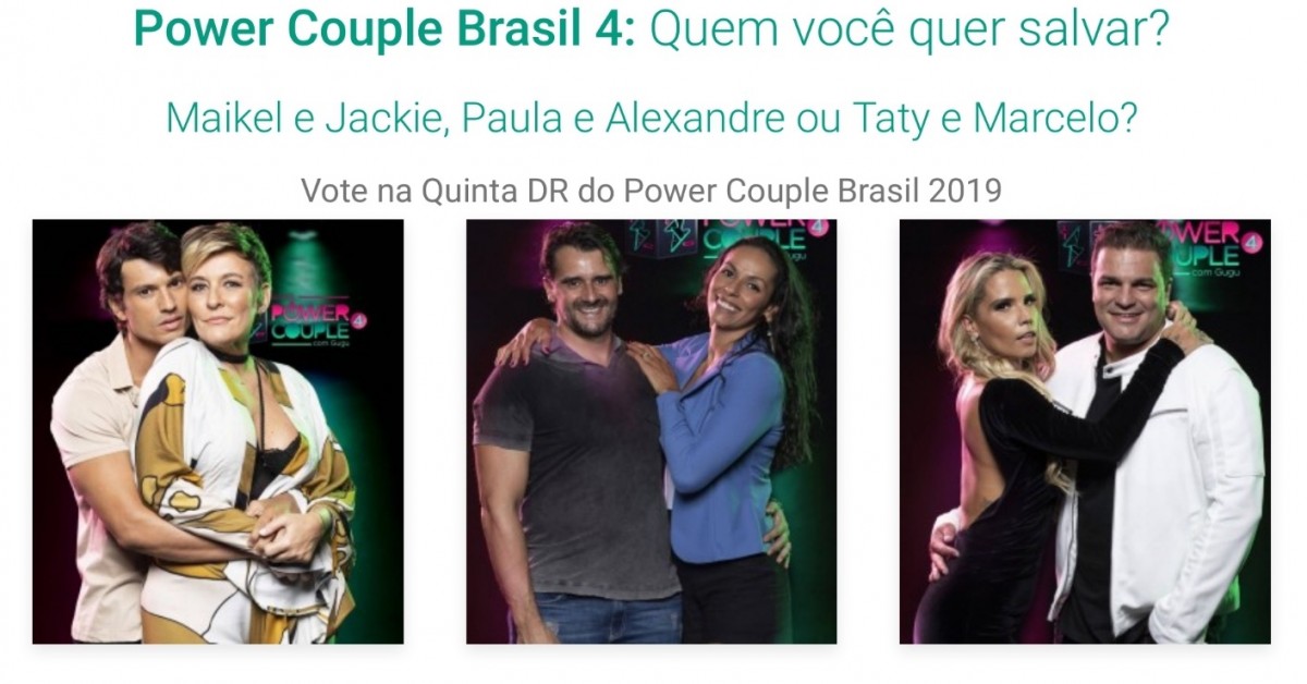 Vote na quinta DR - Votar Enquete - Vote em A Fazenda 12